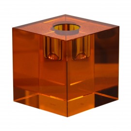 Candle holder - amber