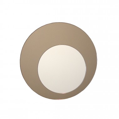 Cirkel spejl, bronze Ø52cm